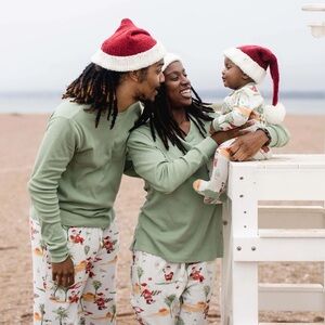 Burt’s Bee Baby surfin santa women pajamas set L